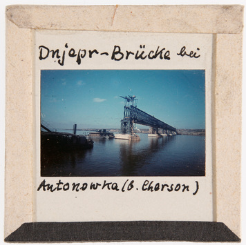 Vorschaubild Dnjepr-Brücke bei Antonowka / Cherson (Foto 1942/43) 